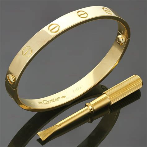 cartier love cuff|Cartier love bracelet with screwdriver.